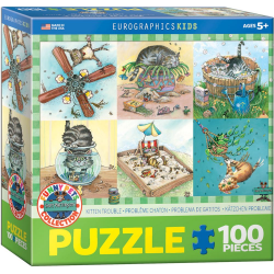 PUZZLE - KITTEN TROUBLE - 100pc