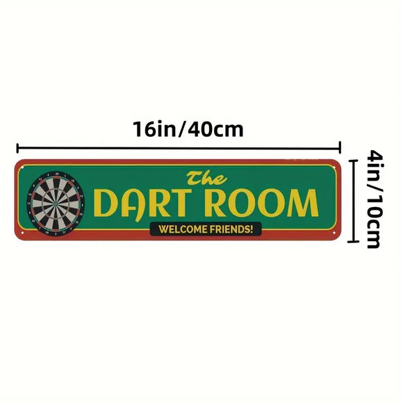 Metal Dart Sign - The Dart Room