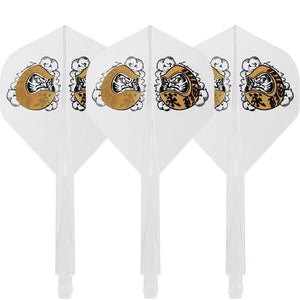 Condor AXE Dart Flights - Standard - Daruma Baby - Clear Gold- Medium