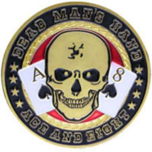 Poker Protector Card Guard Cover in Capsule : Dead Man's Hand Aces & Eights 2
