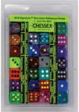 Chessex Signature Sampler Dice Colour Reference Packet