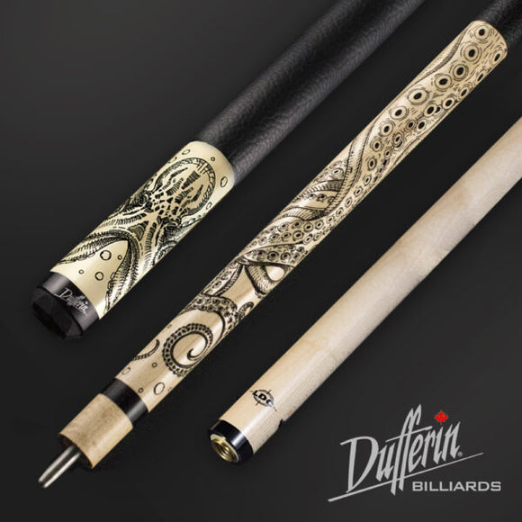 Dufferin “The Kraken” Special Edition 2 piece cue with Low Density Core Technology