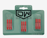 DW Clinch Shaft Red Short 9 Pack