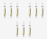 DW Clinch Shaft White Medium 9 Pack