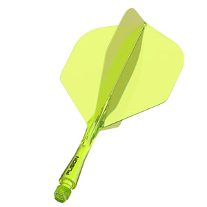 Winmau Fusion Integrated Flight & Shaft Fluoro Yellow Short