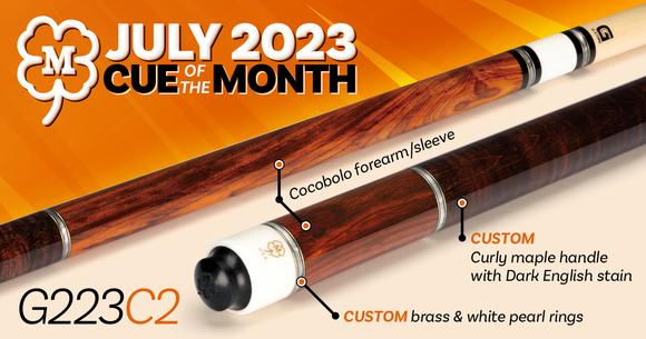 McDermott G223C2 July 2023 Cue of The Month