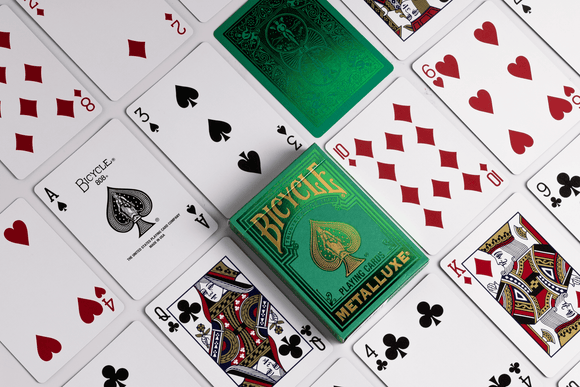BICYCLE - METALLUXE GREEN Playing Cards