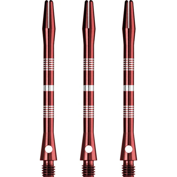 Designa Multiline Aluminium Shafts - Regrooved-Long Red