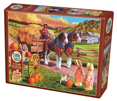 Cobble Hill Jigsaw Puzzle Hay Wagon 275