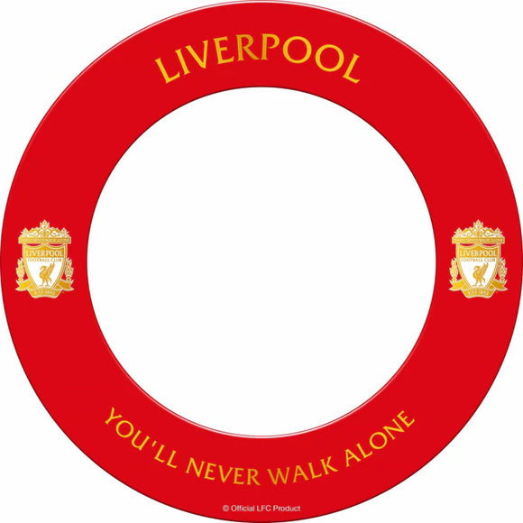 Liverpool Dartboard Surround-Red with Gold Crest