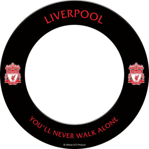 Liverpool Dartboard Surround-Black with Red Crest