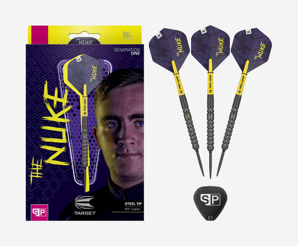 【THE NUKE】G1 19G 90% 2BA - LUKE LITTLER Target Darts Luke Littler Loadout Soft Tip Darts, 90
