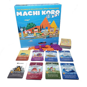 Machi Koro 5th Anniversary Edition Expansions Classic Harbor and Millionaire's Row expansions