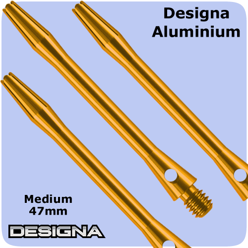 Gold Colour Medium Metal Shafts