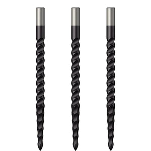 Mission Lunar CS Dart Points Rough Cut - Black-36mm