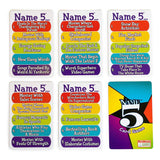 Name 5 Card Game
