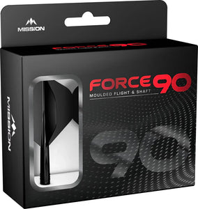 Mission Force 90 - New Moulded Flight & Shaft System - Black - No2 - Medium