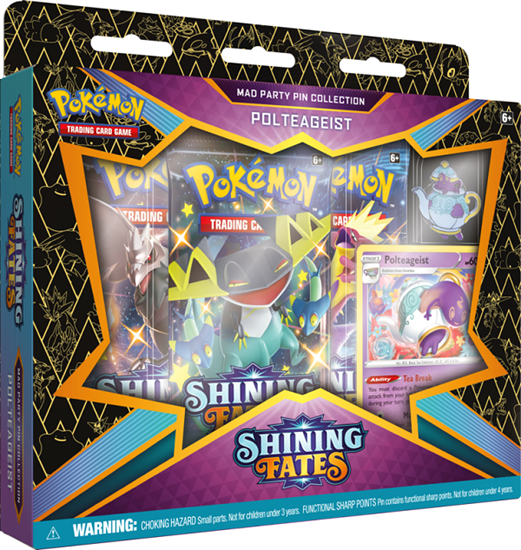 Pokemon: Shining Fates: Mad Party Pin Collection Box Set of 8