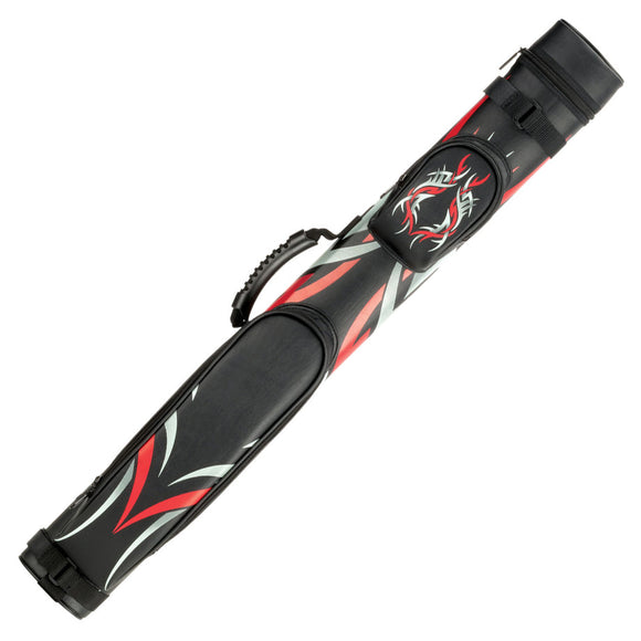 Mcdermott 2x2 Red Tribal Designer Pool Cue Case