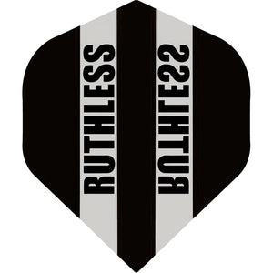 Ruthless - Clear Panel - Dart Flights - 100 Micron - No2 - Std - Black