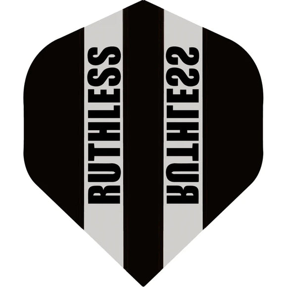 Ruthless - Clear Panel - Dart Flights - 100 Micron - No2 - Std - Black