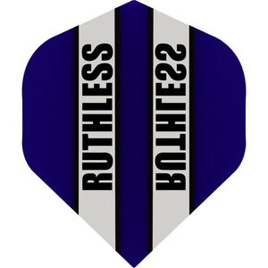 Ruthless - Clear Panel - Dart Flights - 100 Micron - No2 - Std - Blue