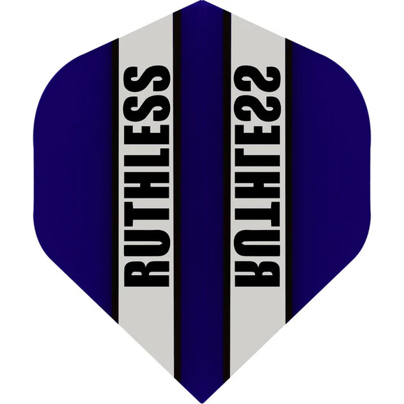 Ruthless - Clear Panel - Dart Flights - 100 Micron - No2 - Std - Blue