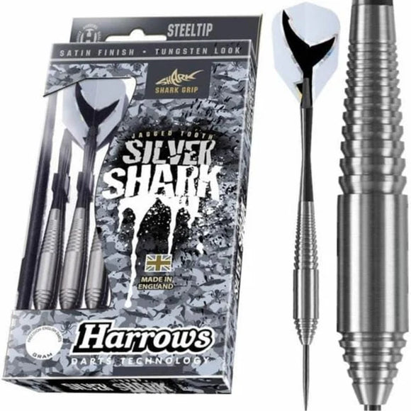 Harrows Silver Shark Darts - Steel Tip Nickel Silver - S2-24g