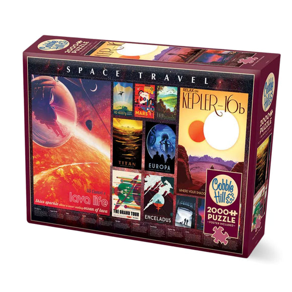 Cobble Hill - Space Travel Posters, 2000pc Puzzle