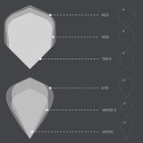 Phil Taylor Raw Power Gx2 Pro Ultra No.2 Flights (9 Pack)