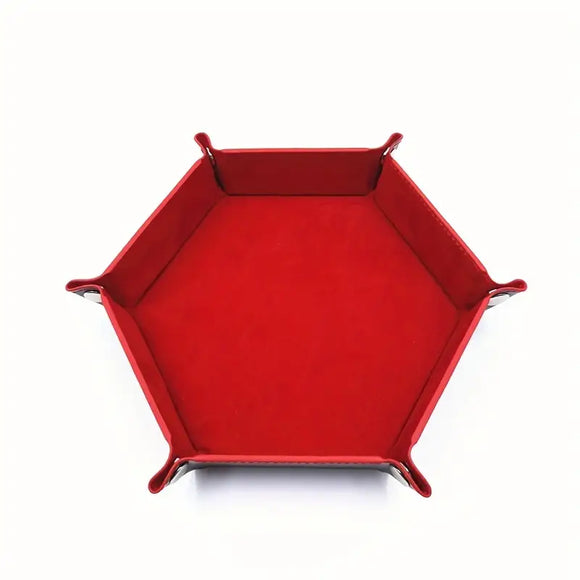 Foldable Dice Tray - Red
