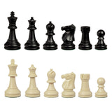 Wood Chess Board and Triple Weighted Pieces