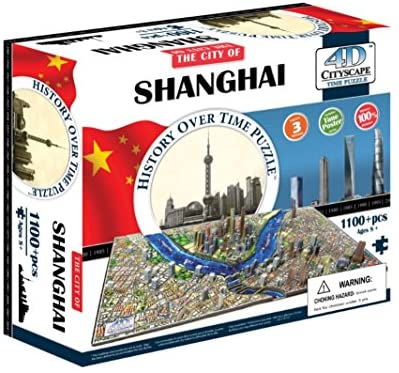4D Puzzles - Shanghai History Over Time - 4D Cityscape 1100+ pcs