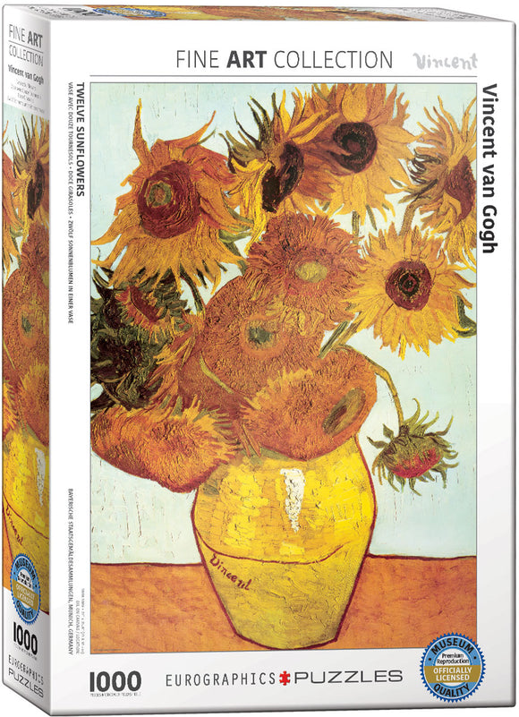 EuroGraphics (Van Gogh) Twelve Sunflowers -  1,000 piece Jigsaw Puzzle