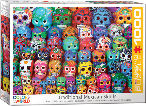 EuroGraphics - Traditional Mexican Skulls -  1,000 piece Jigsaw Puzzle