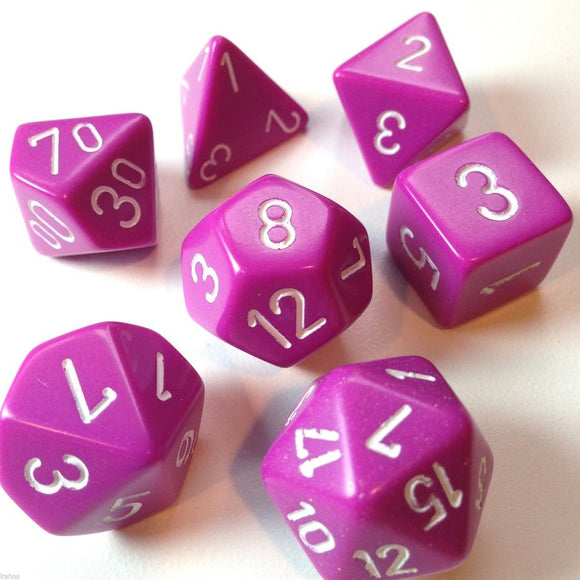 7 Die Set Purple   - Chessex