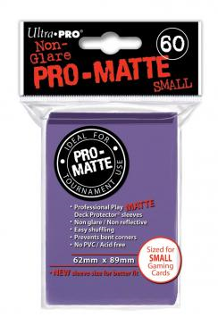 Sleeves: Pro-Matte Purple Small Deck Protectors (60ct)