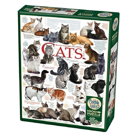 Cobble Hill - Cat Quotes - 1,000 piece Jigsaw Puzzle