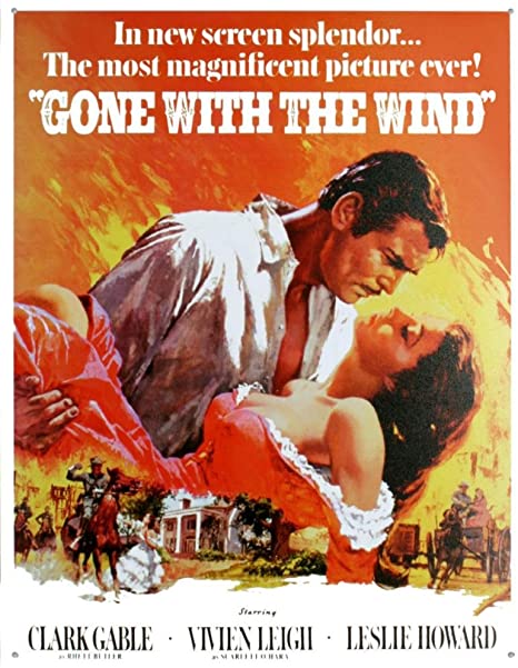 Gone With The Wind Tin Sign
