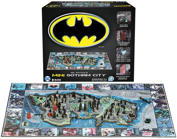3D/4D Batman: Mini Gotham City - 4D Cityscape 839+ detailed buildings jigsaw puzzle pieces
