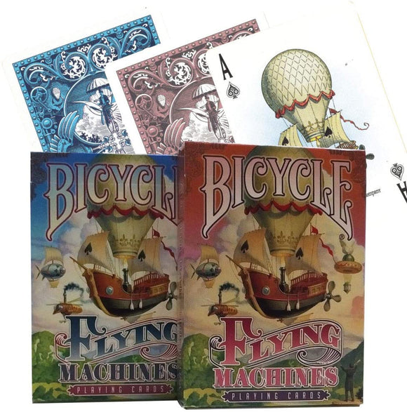 Playing Cards: Flying Machines  (Red or Blue Deck)- Bicycle