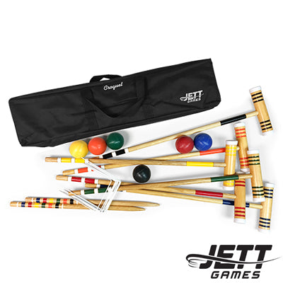 Jett 6 Player Recreational Croquet Set in Canvas Bag