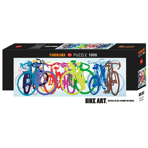 Heye Puzzles - Bike Art, Colourful Row 1000 Pcs