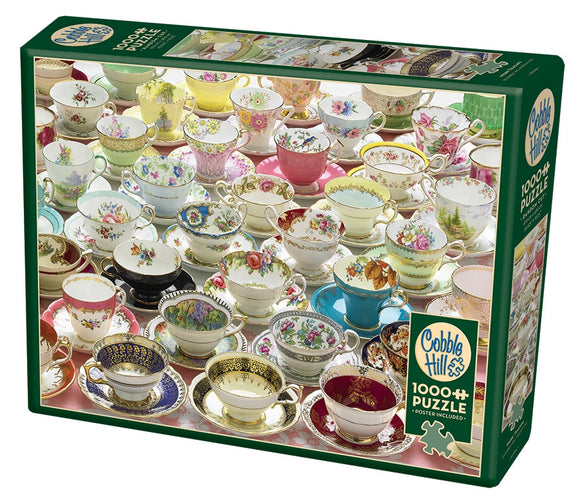 Cobble Hill -  More Teacups - 1,000 piece Jigsaw Puzzle