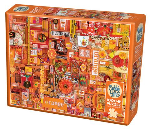 Cobble Hill - Rainbow Theme: Orange - 1,000 pcs Jigsaw Puzzle