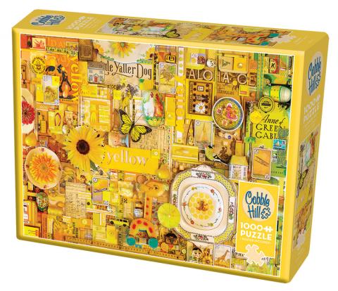 Cobble Hill - Rainbow Theme: Yellow - 1,000 pcs Jigsaw Puzzle