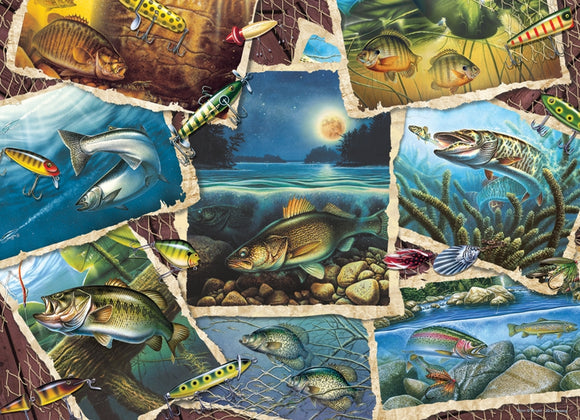 Cobble Hill - Fish Pics - 1,000 piece Jigsaw Puzzle