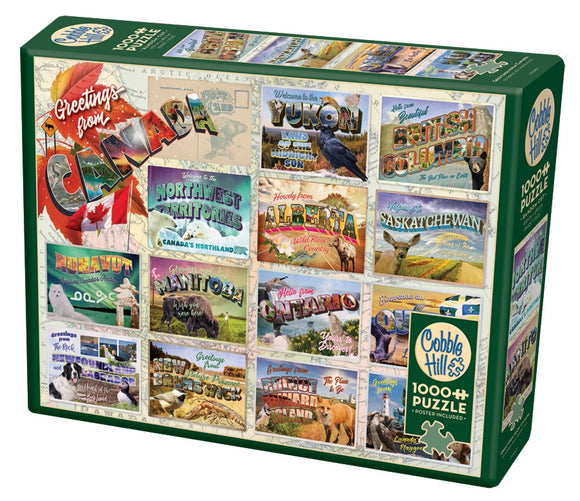 Cobble Hill - Greetings From Canada - 1,000 piece Jigsaw Puzzle