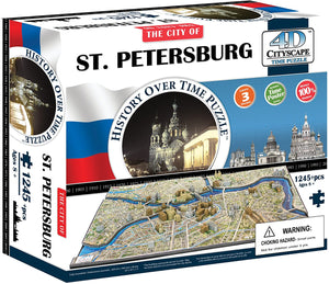 4D Puzzles - St. Petersburg History Over Time - 4D Cityscape 1245+pcs