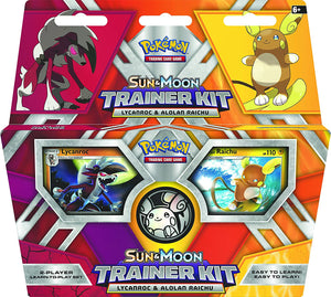 Pokémon TCG: Sun & Moon Trainer Kit Lycanroc & Alolan Raichu Card Game (2Player Learn-To-Play Set)
